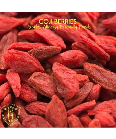 GERBS Dried Goji Berries 2 LBS - Allergy-Free & Sulfur Dioxide-Free | Immune Support & Healthy Skin | Gluten & Peanut Free - Buy Online on GoSupps.com