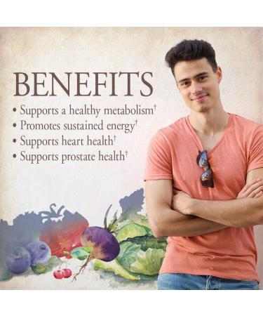 Garden of Life mykind Organics Men's Whole Food Multivitamin 60 Tablets - Vegan Men's Vitamins & Minerals for Health & Well-Being - Certified Organic Vegan Men's Multi 60 Count - Buy Online on GoSupps.com