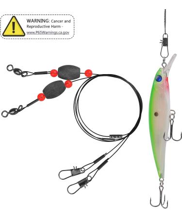 Carolina Rigs with Egg Weight for Catfish, Flounder, Grouper - 0.75 oz_4pcs - Buy Online on GoSupps.com