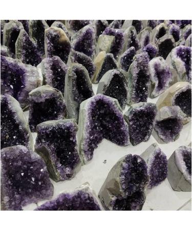 for Dark Purple Amethyst Crystal Cluster Geode Free Standing Specimen Decor Natural Luster (Size : 800-1000g) - Buy Online on GoSupps.com