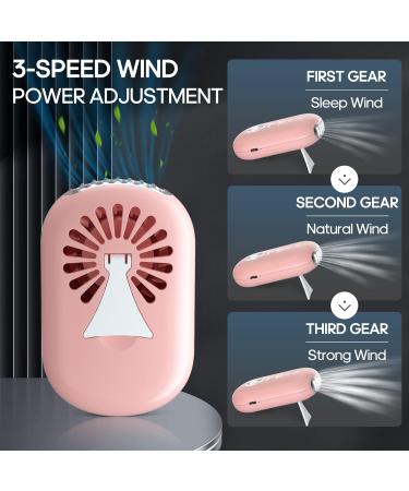 Buqikma Mini Lash Fan - Portable Eyelash Dryer Blower for Extensions | Type C Rechargeable | Pink - Buy Online on GoSupps.com