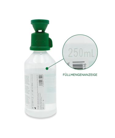 Buy 250ml Eye Rinsing Saline Solution - Sterile NACL 0.9% Eye Wash Flap & Shower for Safe Eye Flush - Buy Online on GoSupps.com