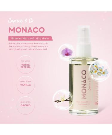 Caprice & Co Miracle Body Oils Trio 2 oz of Monaco Hawaii St. Barts Travel Size Scented Dry Body Oil Organic Moisturizing Handcrafted Glow Oils Vacation Shimmer Oil & Body Care for Women - Buy Online on GoSupps.com