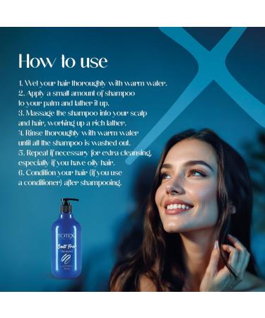  Totex TOTEX Salt Free Shampoo 500ml Unisex Hair Care For Damaged Hair - Buy Online on GoSupps.com