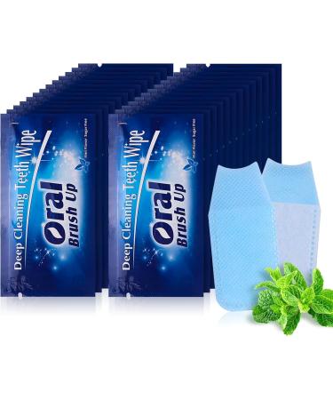 Fore Smile 100 pieces disposable wiping oral fingers open tooth cleaning tools tooth whitening strips for oral deep cleaning treatments
