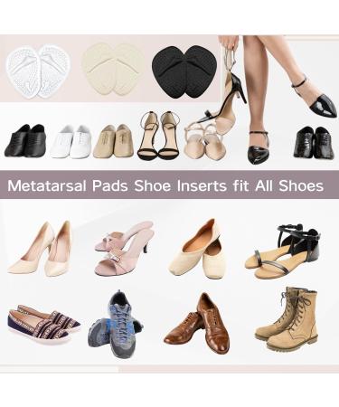 Metatarsal Pads Women Ball of Foot Cushions 3 Pairs Gel Pads Shoe Inserts for Pain Relief and Comfort - Buy Online on GoSupps.com