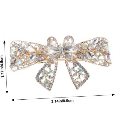 hair jewelry clips girls hair accessories hair clasp women hair accessories rhinestone hair accessory hair accessories for girls hair clip hairpin women's white crystal alloy - Buy Online on GoSupps.com