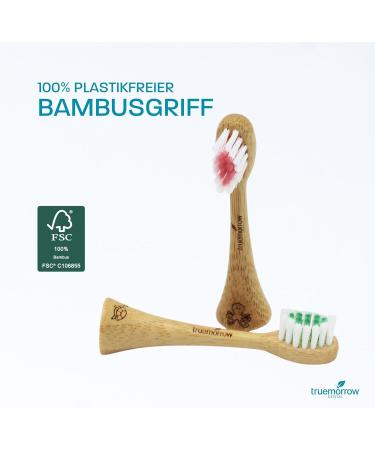 Truemorrow Bamboo Replacement Brushes for Philips Sonicare Kids | Biodegradable Vegan & Plastic-Free | 8-Pack Soft Colorful Bristles - Buy Online on GoSupps.com