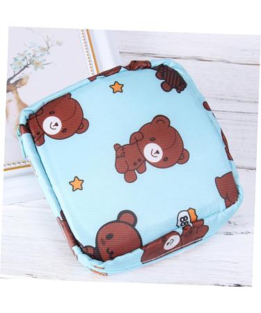 Amosfun 3-Pc Cotton Coin Wallet for Women | Outdoor Organizer for Bandages & Toiletries | Cute Brown Bear Design - Buy Online on GoSupps.com