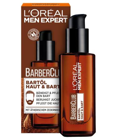 L'Or al Men Expert beard oil with cedarwood oil for daily beard care Barber Club 1 x 30 ml Coconut 30 ml (1 pack) - Buy Online on GoSupps.com