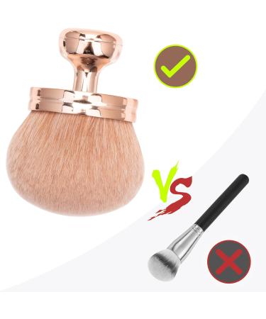 Extra Large Body Makeup Brush for Self Tanner Leg Makeup & Bronzer Suncreen Brush Applicator 3 inch Wide Kabuki Foundation Brush Oval Face Makeup Brush with Drawstring Bag (Rose Gold) - Buy Online on GoSupps.com