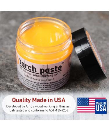 Torch Paste - Original USA-Made Heat Activated Wood Burning Paste | Non-Toxic Crafting Tool for Wood, Canvas, Denim & More | 3 OZ - Buy Online on GoSupps.com