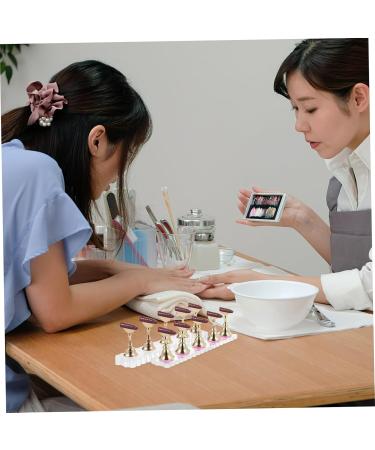 minkissy 2 Sets Nails Tool Show Rack Nail Painting Stand Nail Stand for Press on Fake Nail Holder Press on Nail Holder Nail Stands Nail Art Kits Fake Nail Stand Accessories Acrylic Metal - Buy Online on GoSupps.com