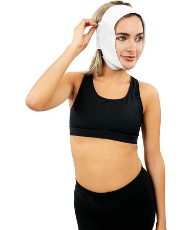 Chin Compression Garment for Post-Surgery Face Lift & Chin Liposuction - Facial Surgery Recovery Wrap (S19) - Buy Online on GoSupps.com