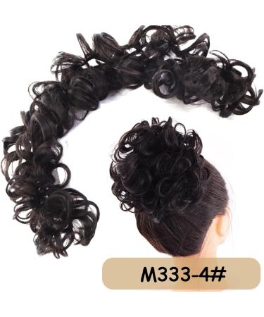 Messy Bun Hair Piece for Women Messy Hair Bun Extensions Long Synthetic Fluffy Hair Bun Wrap Around Scrunchies DIY Curly Elastic Band Hair Extensions Hairpieces for Women Fake Hair Accessories for 4 - Buy Online on GoSupps.com