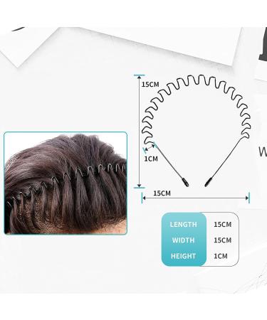 Non-Slip Men's Metal Hair Bands for Sports and Daily Wear (3 Pack) - 3pcs-S1 - Buy Online on GoSupps.com