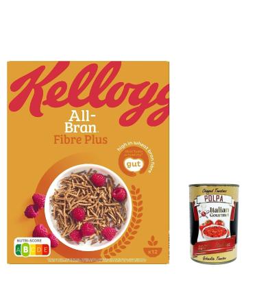 Kellog's Kellogg's All-Brain Membranes with its rich wheat fibres cereals 500 g + Polpa Italian Gourmet 400 g