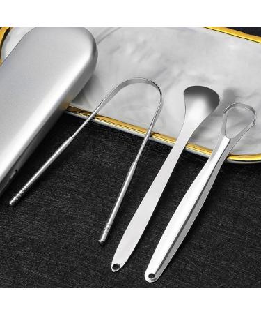 Matybobe Oral Tongue Cleaner | 3-Part Stainless Steel Scrubber for Adults & Kids | Enhance Oral Hygiene & Reduce Bad Breath - Buy Online on GoSupps.com