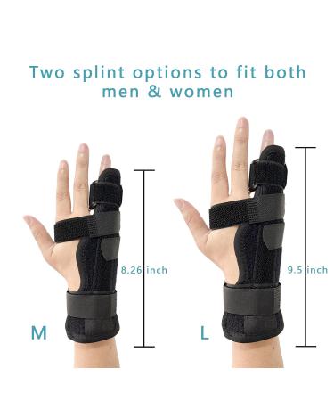 Boxer Break Metacarpal Splint Brace - Adjustable Support for 4th & 5th Finger Injuries Trigger Finger Fractures & Tendonitis - Large Size Universal Fit - Buy Online on GoSupps.com