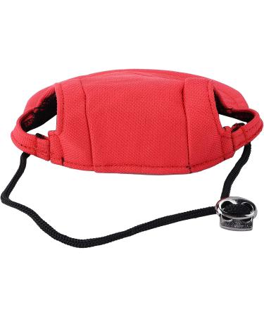 Psop Dog Baseball Cap - Stylish Sun Hat for Dogs with Ear Holes | Red M | Perfect for Pets - Buy Online on GoSupps.com