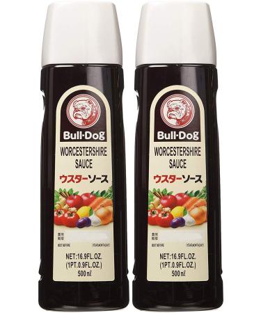 Bull-Dog Worcestershire Sauce 16.9 Fl. Oz. (2 Bottles) 16.9 Fl Oz (Pack of 2)