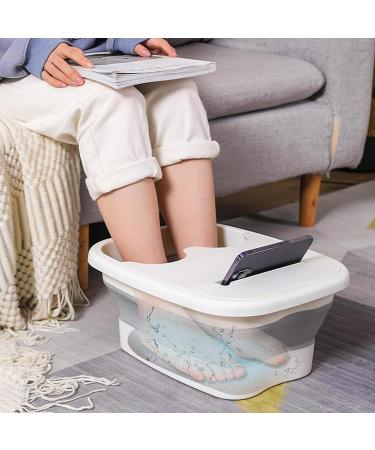 Collapsibles Foot Bath Basin Foot Soak for Foot Spa Foldable Foot Bath Tub Basin Tools Footbath Tub | Spa Basin for Soaking Tired Help Sleep for Family Spa Pedicure White - Buy Online on GoSupps.com