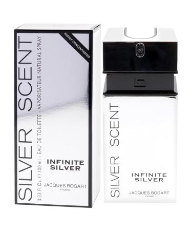 Jacques Bogart Silver Scent Infinite Silver by Jacques Bogart for Men - 3.33 oz EDT Spray - Buy Online on GoSupps.com