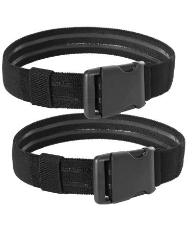 Leg Strap Tactical Thigh Belt for Holster Military Outdoors EDC Leg Hanger Band Thicker and Longer Unisex Black 2 pack