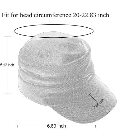 Forbusite Women's White Newsboy Hat Cabbie Cap for Cancer Hair Loss - Buy Online on GoSupps.com