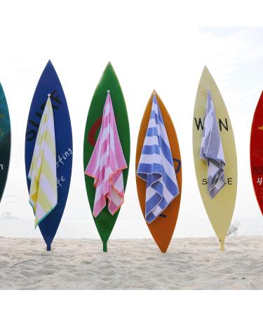 HEMBAY Fluffy Oversized Beach Towel - Rose Red Striped 70 x 35 Inch Cotton Pool Towel - Buy Online on GoSupps.com