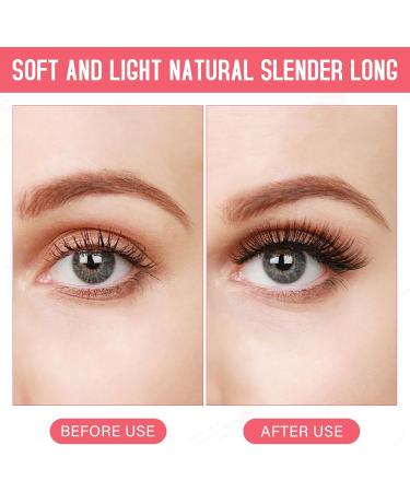 Self Adhesive Eyelashes Reusable 4 Pair Pre Glued Eyelashes False Eyelashes Self Adhesive Lashes Preglued Eye Lashes 3D Lashes Stick on Eyelashes No Glue Needed Waterproof Natural Look False Lashes - Buy Online on GoSupps.com