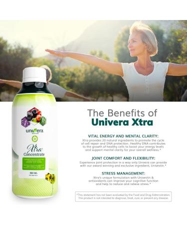 Univera Xtra Concentrate Stress Management Focus and Clarity Joint Health Antioxidant Protection 980 mL bottle - Buy Online on GoSupps.com