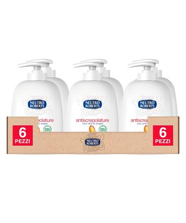 Neutro Roberts 6 x Neutro Roberts Anti-Fading Liquid Soap with Argan Oil Dermatologically Tested - 6 Bottles of 200 ml Each