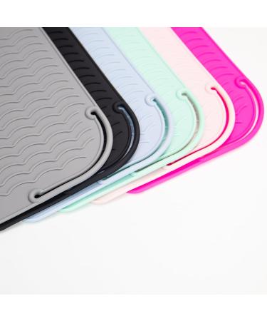 Angelil Heat-Resistant Mat for Curls & Styling - 23cm x 17cm Pink Silicone Surface for Hot Hair Tools - Buy Online on GoSupps.com
