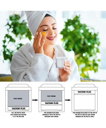 2PCS Cream Jar Vacuum Bottle 30ml Refillable Cosmetic Air Pump Jars - Portable Travel Container for Lotions & Creams - Buy Online on GoSupps.com