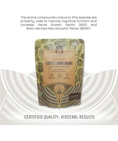 Hamilton s Lucid Lion s Mane | Organic Mushroom Extract Powder for Synapse Repair Nerve Growth Factor Focus Memory and Concentration | High Potency | 30% Beta Glucans | GF Non-GMO Vegan (100g) 3.53 Ounce (Pack of 1) - Buy Online on GoSupps.com