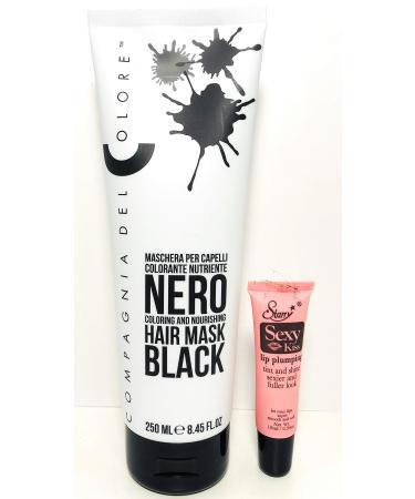 Compagnia Del Colore Coloring and Nourishing Hair Mask 8.45 OzFree Starry Lipgloss 10 Ml (Black) 8.45 Fl Oz (Pack of 1)
