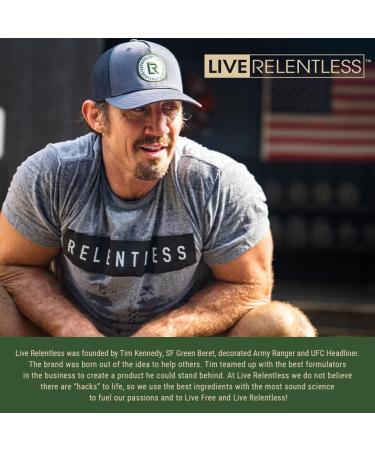 Buy Live Relentless by Tim Kennedy - All-Natural 100% Whey Protein Isolate 22g Protein Grain Free with 3 000mg Luciene - Valiant Vanilla Flavor | International Shipping Available - Buy Online on GoSupps.com