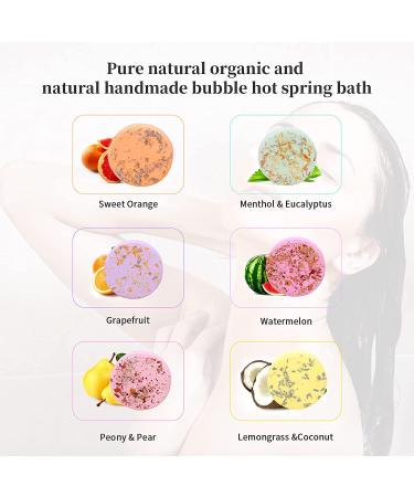 Yimiyaa 60mm 6pcs Shower Bombs Gift Set | Organic & Natural Aromatherapy Steamers for Women | Shower Fizzers for Stress Relief & Relaxation | Handmade Tablets for Home Spa | Perfect Birthday or Holiday Gift - Buy Online on GoSupps.com