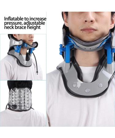 JLASDR Neck Protection - Inflatable Cervical Traction Device for Neck Pain Relief | Adjustable Stretch Correction - Buy Online on GoSupps.com
