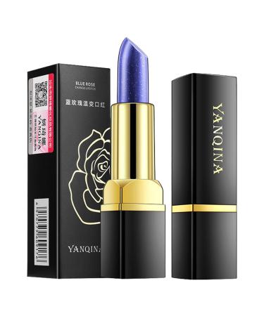 Storaffy Waterproof Lipstick Color Change Magic Fast Apply | Blue Changed to Automatically Lip Temperature | labiales Azules magicos 24 horas Rouge lèvres Paresseux Bleu