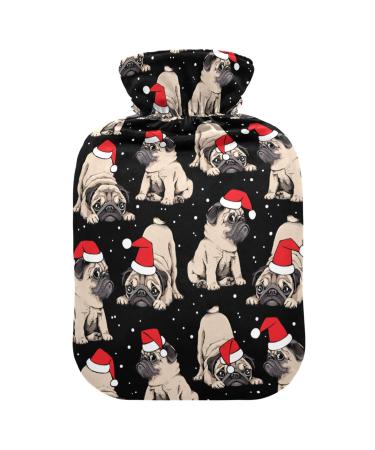 Christmas dog hot water bottle with reference hot water bottles for pain relief hot water bag heating bottles for heat and cold therapy 2l