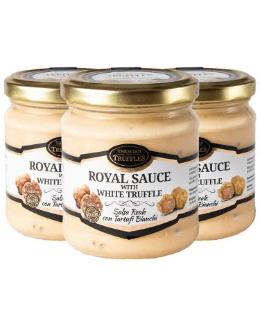 White truffle royal tuber magnatum pico white truffles with cream and cheese ideal for meat grilled bread omeletts pasta risotto sushi (3 x 180g))