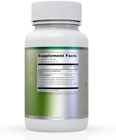 7-Day EpicOrganic Full-Body Detox Cleanse - Liver, Lungs, Urinary & Digestive Support - 42 Capsules - Buy Online on GoSupps.com
