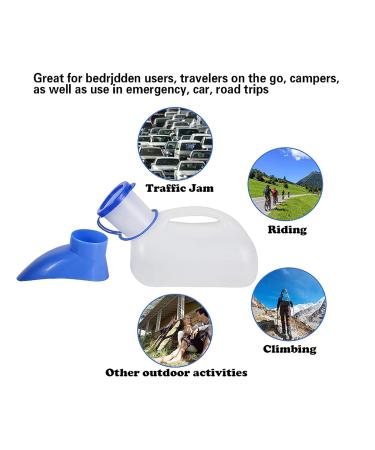 Mobile Toilet Potty Pee Urine Bottle Unisex Potty Urinal 1000ML for Car for Men and Women Portable Pee Bottle - Buy Online on GoSupps.com