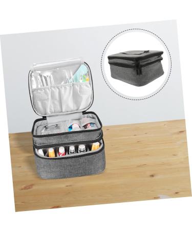 Amosfun Nail Storage Box Nail Polish Bag Portable Nail Polish Holder Nail Organizer Make up Traveling Organizer Bag Travel Make up Organizer Bag Makeup Storage Bag Nail Polish Carrying Bag - Buy Online on GoSupps.com