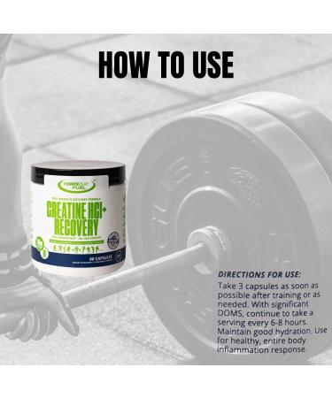 CREATINE HCl + Recovery Capsules for Men and Women, Muscle & Brain Health, Cognitive Function, Immune Support - 90 Vegetable Capsules - Buy Online on GoSupps.com