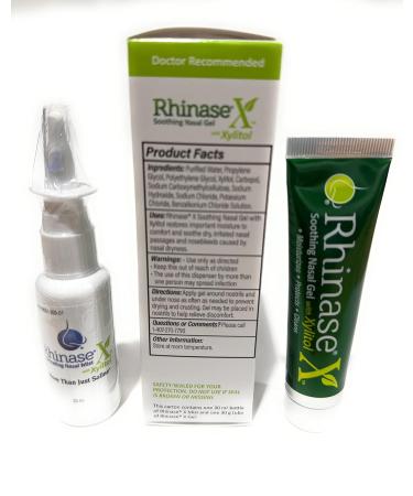 Rhinase X Combo Pack - Nasal Gel & Spray for Complete Relief from Dryness Congestion & Allergies | 30g Gel & 30ml Spray - Buy Online on GoSupps.com