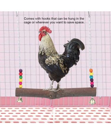 Chicken Swing: Natural Wooden Toy for Medium to Large Birds - Perfect for Hens, Macaws, African Greys, and Cockatoos - Buy Online on GoSupps.com