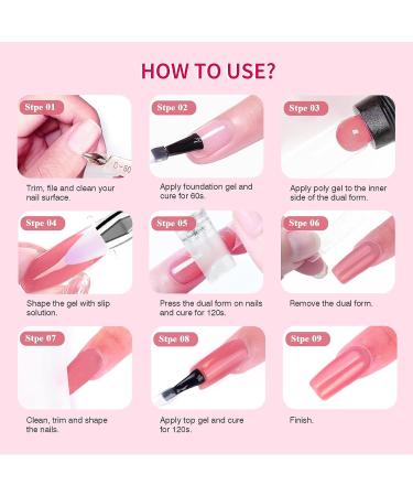 Saviland 150ML Slip Solution Poly Gel Kit for Nail Art - Anti-Stick Liquid with Nail Brush & Clips - Manicure Starter Set for DIY Home & Salon Use - Buy Online on GoSupps.com